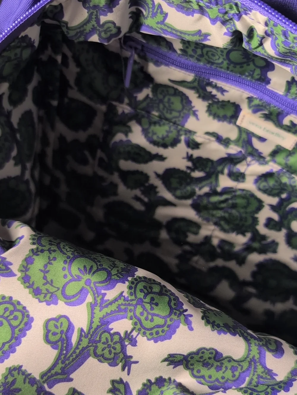 Vera Bradley Essential Large Backpack in Purple Opulence